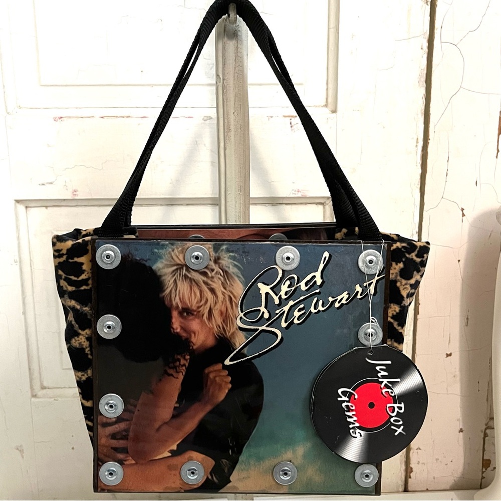 Rod Stewart Rare Vinyl Record Vintage Retro Tote